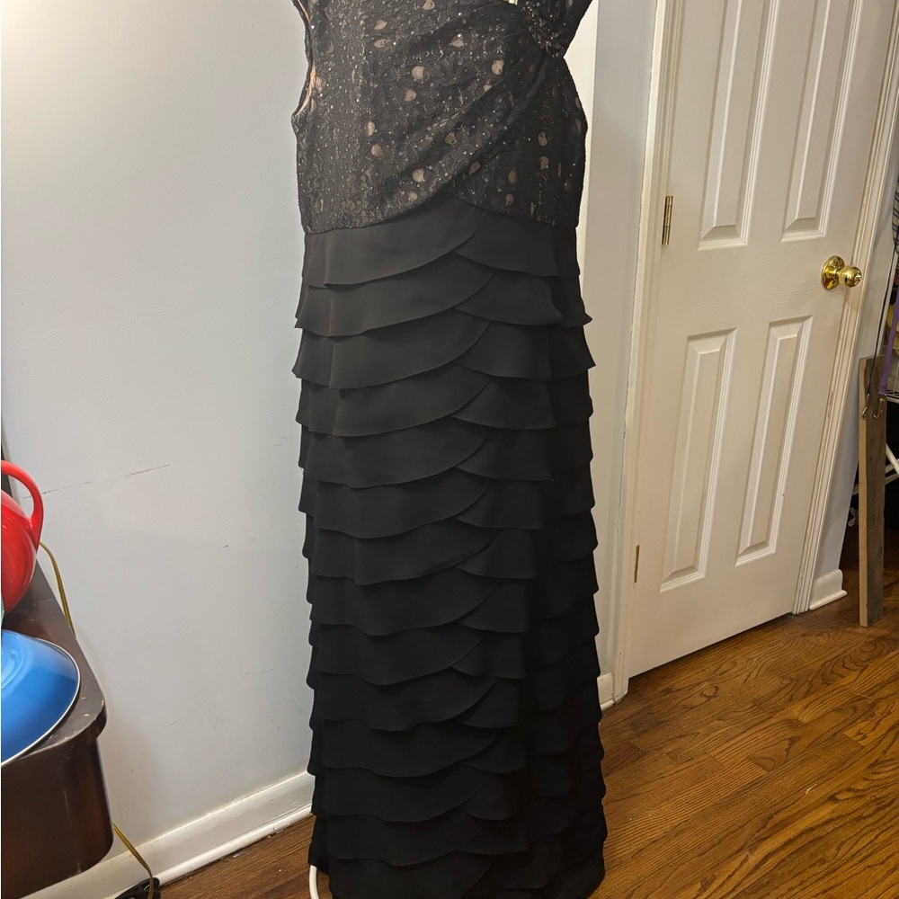 Jessica Howard Black Evening mother of bride groom cruise Dress Size 16